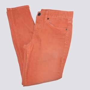 J.Crew Champagne Color Toothpick Corduroy Ankle Zippers Skinny Straight Jeans 28
